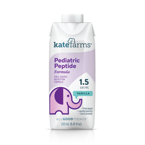 KATE FARMS Pediatric Peptide 1.5 Vanilla, 8.45 fl. oz. (250 mL)