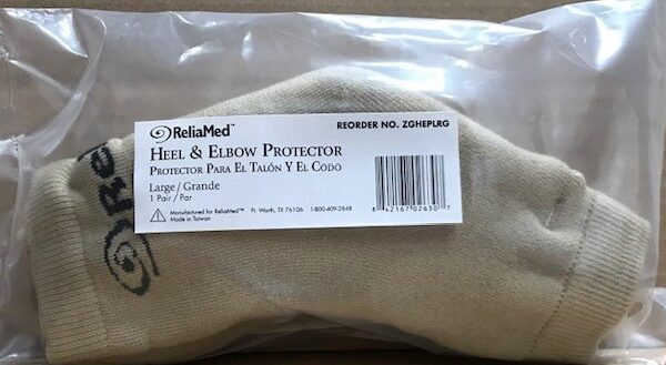 ReliaMed Beige Heel & Elbow Protector, Large, Up to 19" Limb Circumference