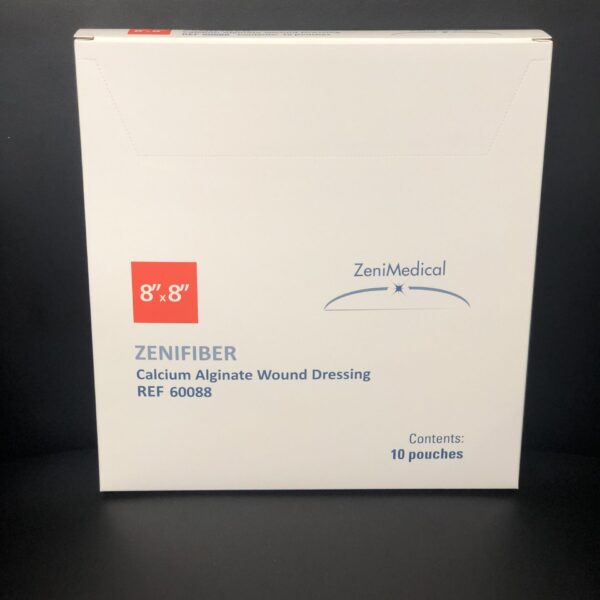 ZeniFiber Calcium Alginate Wound Dressing, 8" x 8"