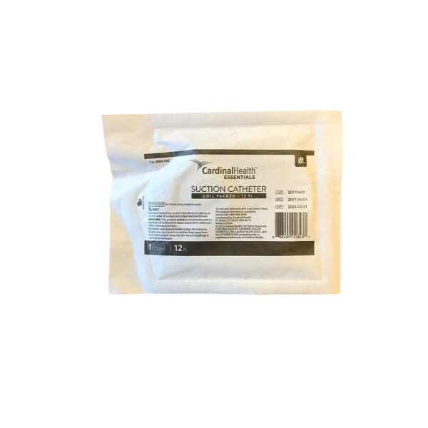Cardinal Health Essentials Coil Packed Suction Catheter 12 Fr